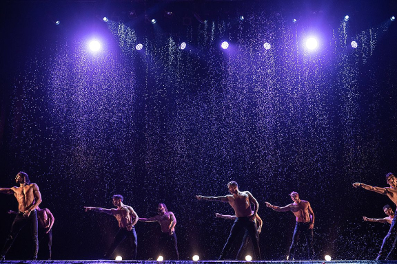 Шоу под дождем «Признание в любви»