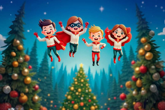 Новогодний музыкальный спектакль «Снежные стражи: спасение Нового года»